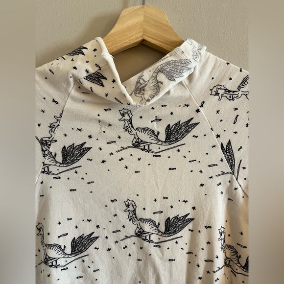 Victa Designs Dragonbird mock neck short sleeve turtleneck, Women’s Size L - Picture 3 of 7